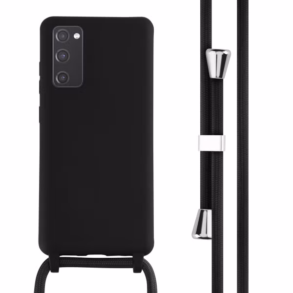imoshion Coque en silicone avec cordon Samsung Galaxy S20 FE - Noir