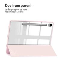 imoshion Coque tablette rigide Trifold Samsung Galaxy Tab S9 11.0 pouces / Tab S10 FE / S9 FE 10.9 pouces - Rose