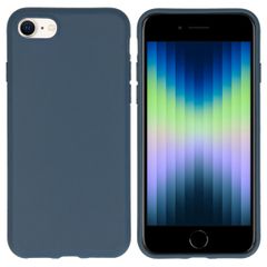 imoshion Coque Couleur Apple iPhone SE (2022 / 2020) / 8 / 7 - Bleu foncé