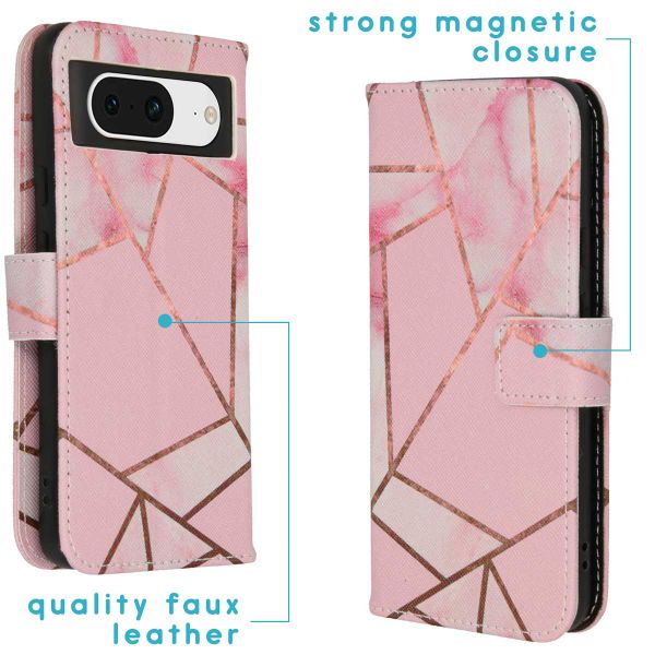 imoshion Coque silicone design Google Pixel 8 - Pink Graphic