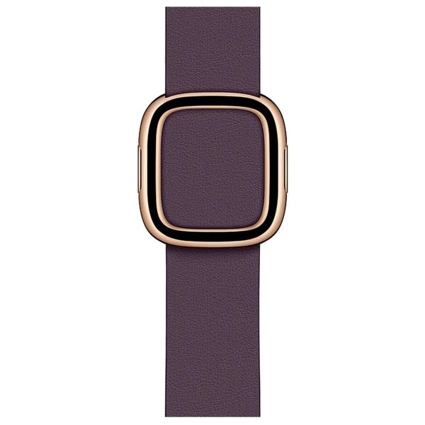 Apple Leather Band Modern Buckle Apple Watch Series 1-9 / SE - 38/40/41 mm / Series 10 - 42 mm - Taille M - Aubergine