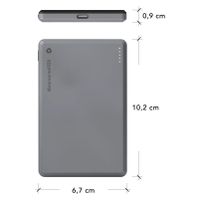 dbramante1928 Powerbank Re-charge 5.000 mAh - Batterie externe sans fil - Gris