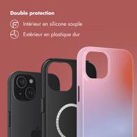 Selencia Coque arrière Vivid avec MagSafe Apple iPhone 15 - Gradient Soft Blush