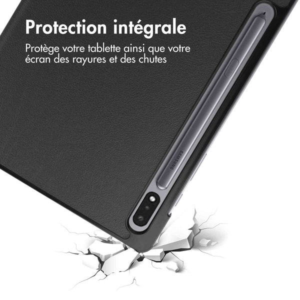 imoshion Coque tablette Trifold Samsung Galaxy Tab S8 / S7 - Noir