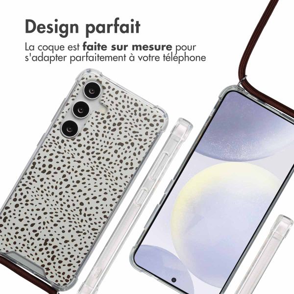 imoshion Coque Design avec cordon Samsung Galaxy S24 - Desert Dots
