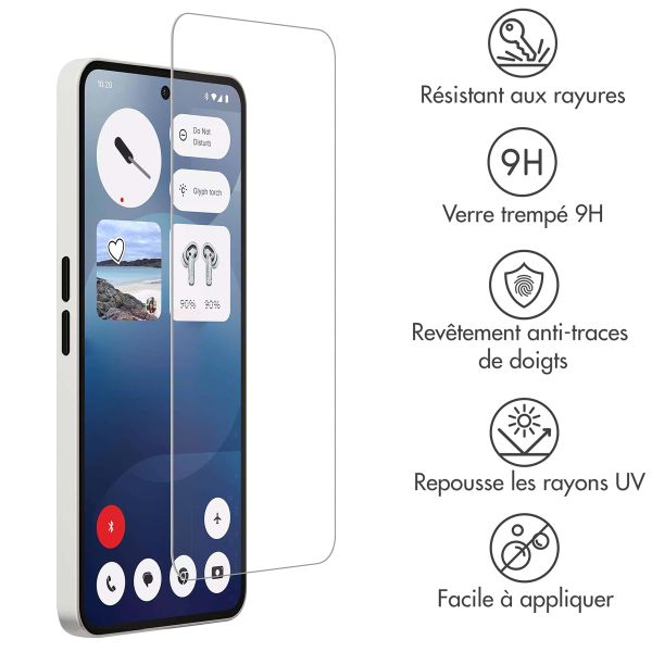 Accezz Protection d'écran en verre trempé Nothing Phone (3a) / (3a) Pro