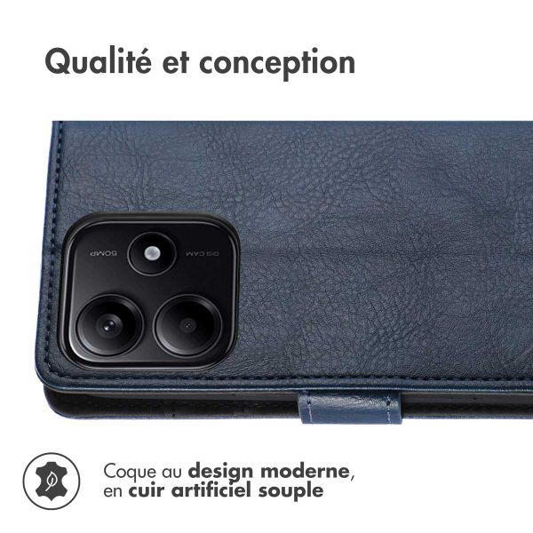 imoshion Étui de téléphone portefeuille Xiaomi Redmi Note 14 (5G) - Bleu foncé