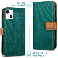 imoshion Étui de téléphone portefeuille Canvas Luxe iPhone 13