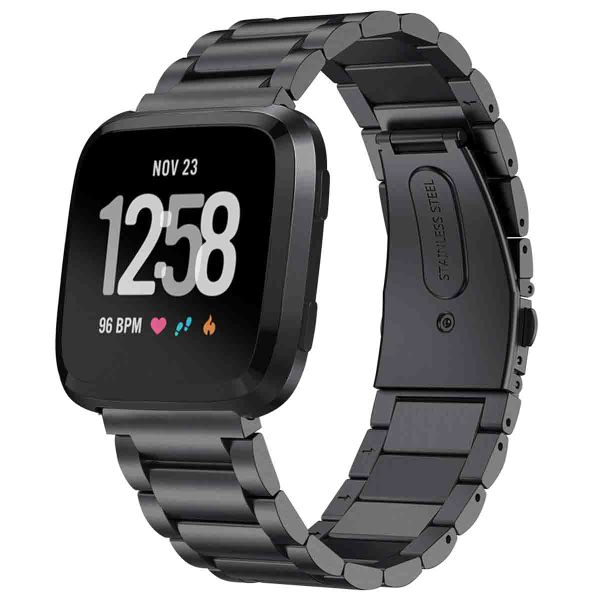 imoshion Bracelet en acier le Fitbit Versa / Versa 2 / Versa Lite - Noir