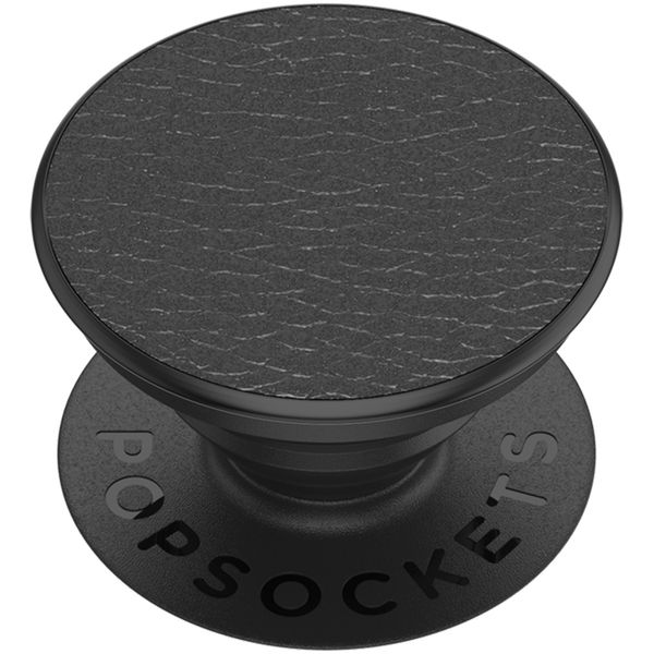 PopSockets PopGrip - Amovible - Pebbled Vegan Leather Black