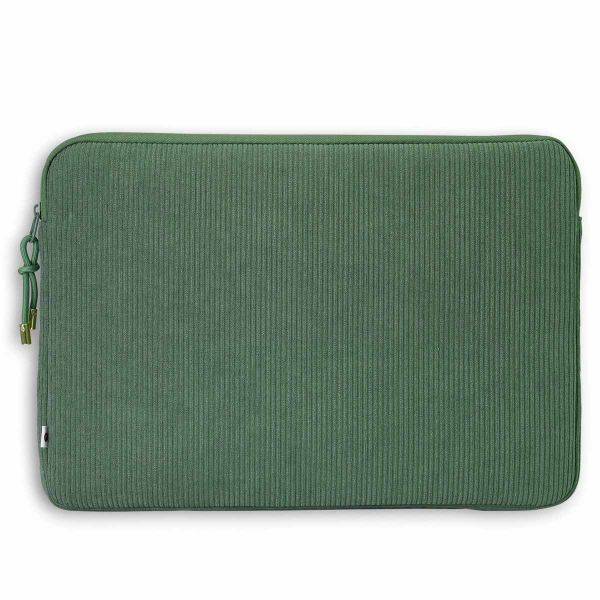 Selencia Pochette ordinateur Corduroy 15-16 pouces - Sage Green