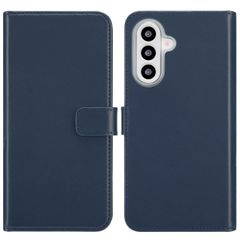 Selencia Étui de téléphone portefeuille en cuir véritable Samsung Galaxy A26 - Bleu