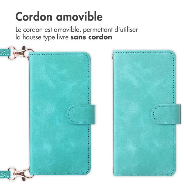 imoshion Etui de télephone portefeuille avec cordon Samsung Galaxy S22 - Turquoise
