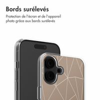 imoshion Coque Design Apple iPhone 16 - Graphic Lines Beige