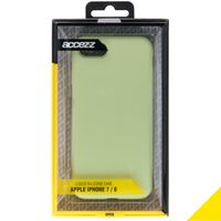 Accezz Coque Liquid Silicone Apple iPhone SE (2022 / 2020) / 8 / 7 - Vert