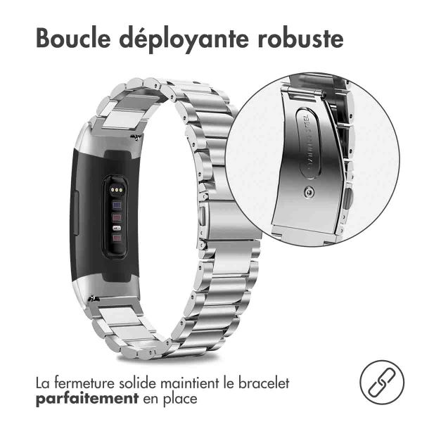 imoshion Bracelet en acier Fitbit Charge 3 / 4 - Argent