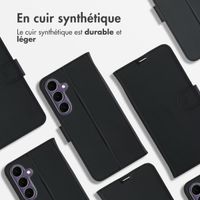 Accezz Étui de télephone Wallet Samsung Galaxy S24 FE - Noir