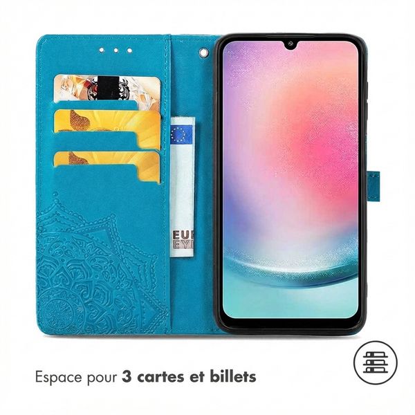 imoshion Etui de télephone Mandala Samsung Galaxy A25 (5G) - Turquoise