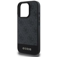 Guess Coque arrière Bottom Stripe 4G iPhone 16 Pro Max - Gris