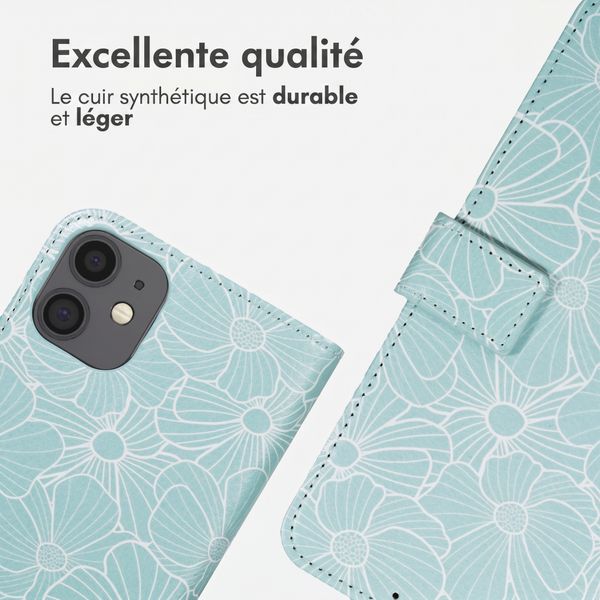 imoshion Étui de télephone portefeuille Design Apple iPhone 12 (Pro) - Botanica