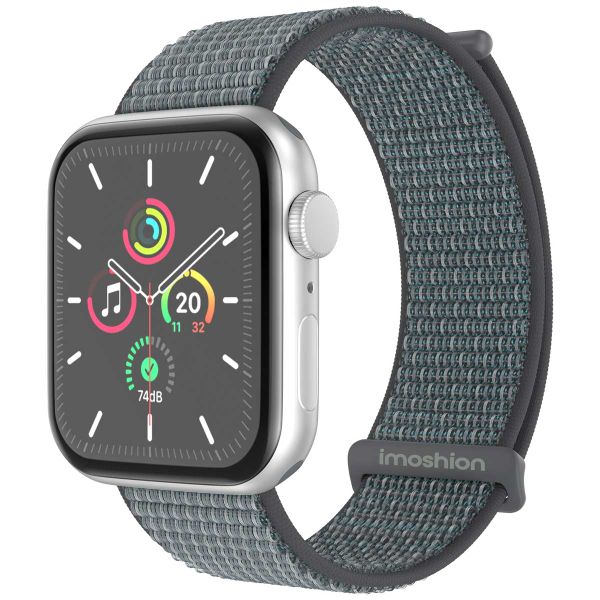 imoshion Bracelet en nylon⁺ Apple Watch Series 1 á 10 / SE / Ultra (2) (44/45/46/49 mm) - Ash Green