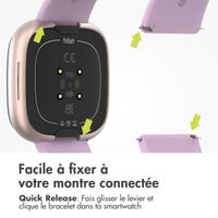 imoshion Bracelet en silicone Fitbit Versa (2) / Versa Lite - Taille L - Vieux Rose