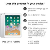 Coque tablette rotatif à 360° Apple iPad 6 (2018) 9.7 pouces / iPad 5 (2017) 9.7 pouces - Noir