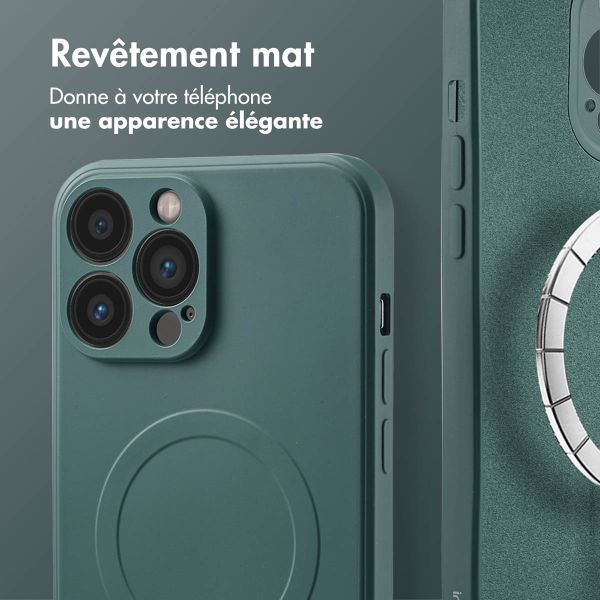 imoshion Coque Couleur avec MagSafe Apple iPhone 13 Pro Max - Vert foncé