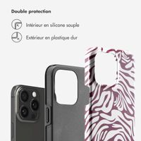 Selencia Coque arrière Vivid Apple iPhone 15 Pro Max - Trippy Swirl Dark Rose