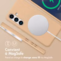 imoshion Coque arrière Color avec cordon amovible et MagSafe Samsung Galaxy S24 / S25 - Beige