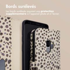imoshion ﻿Étui de téléphone portefeuille Design Samsung Galaxy S9 - Black And White Dots