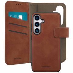 imoshion Etui de télephone luxe 2-en-1 amovible Samsung Galaxy S25 - Marron