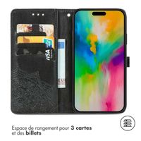 imoshion Etui de télephone Mandala Apple iPhone 16 - Noir