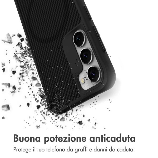 imoshion Rugged Hybrid Carbon Case avec MagSafe Samsung Galaxy S23 Plus - Noir
