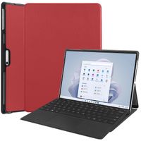 imoshion Coque tablette Trifold Microsoft Surface Pro 9 / Pro 10 / Pro 11 - Rouge