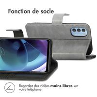 imoshion Étui de téléphone portefeuille Luxe Motorola Moto G51 - Gris