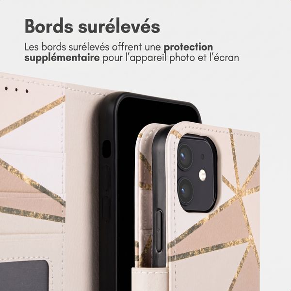 imoshion Étui de télephone portefeuille Design Apple iPhone 11 - Beige Graphic