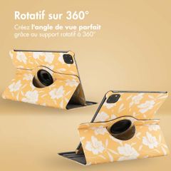 imoshion Coque tablette Design rotatif à 360° Apple iPad Pro 11 (2025) M5 / (2024) M4 - Yellow Flowers
