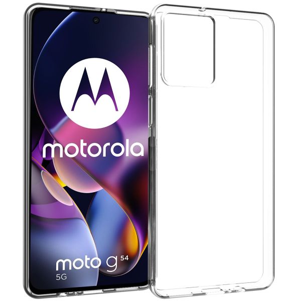 Accezz Coque Clear Motorola Moto G54 - Transparent