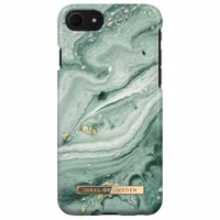 iDeal of Sweden Coque Fashion Apple iPhone SE (2022 / 2020) / 8 / 7 / 6(s) - Mint Swirl Marble