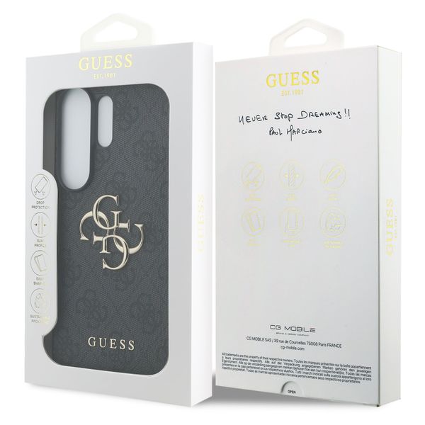 Guess Coque 4G Metal Logo Backcover Samsung Galaxy S26 Ultra - Noir