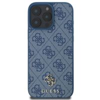 Guess Coque 4G Metal Logo MagSafe iPhone 16 Pro - Bleu