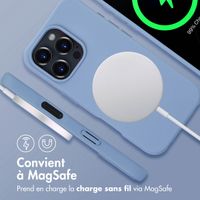 imoshion Coque arrière Color avec cordon amovible et MagSafe Apple iPhone 16 Pro Max - Ash Blue
