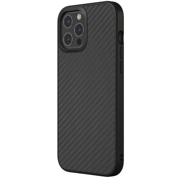 RhinoShield Coque SolidSuit iPhone 12 Pro Max - Carbon Fiber Black