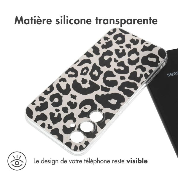 imoshion Coque Design Samsung Galaxy A54 (5G) - Leopard Transparent