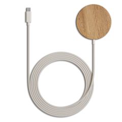 Woodcessories Chargeur sans fil MagPad - Compatible avec MagSafe et Qi2 - Bois de chêne