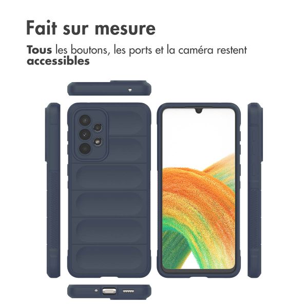 imoshion Coque arrière EasyGrip Samsung Galaxy A33 - Bleu foncé