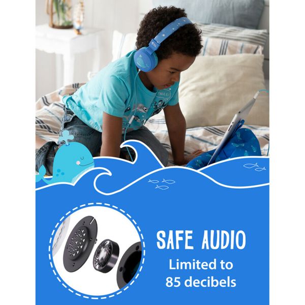 Planet Buddies ﻿Écouteurs pour enfants - Baleine
