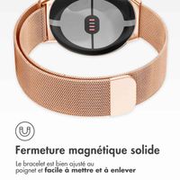 imoshion Bracelet magnétique milanais Google Pixel Watch / Watch 2 / Watch 3 / Watch 4 (41 mm) - Rose Doré