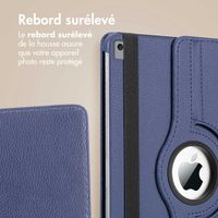 imoshion Coque tablette rotatif à 360° iPad 9 (2021) 10.2 pouces / iPad 8 (2020) 10.2 pouces / iPad 7 (2019) 10.2 pouces - Bleu foncé